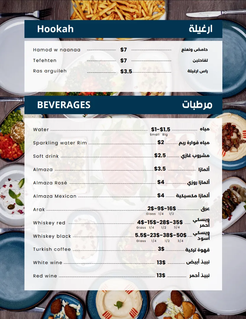 Menu Page 6