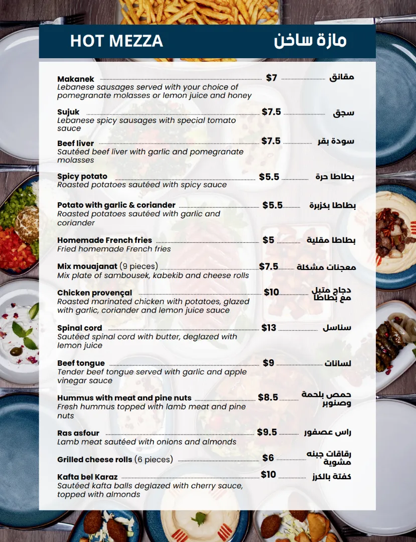 Menu Page 3